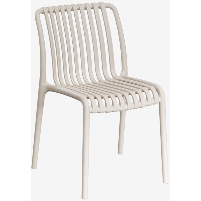 Pack de 4 chaises de salle à manger empilables en polypropylène Wendell Sklum Tapioca Beige