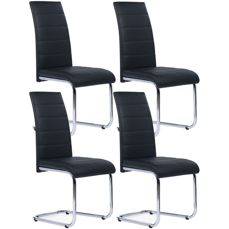 Chaises noires design pour salle à manger MIA