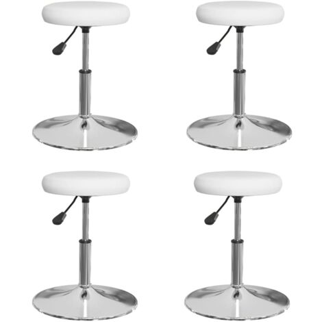 Lot de 4 Chaises Scandinave - Chaises de salle à manger blanc similicuir vidaXL