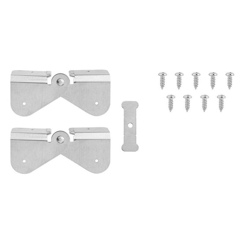 Lot de 4 Charnière à fermeture éclair pour extension de bec de gouttière, charnière d'extension de gouttière compatible avec bec rectangulaire ou