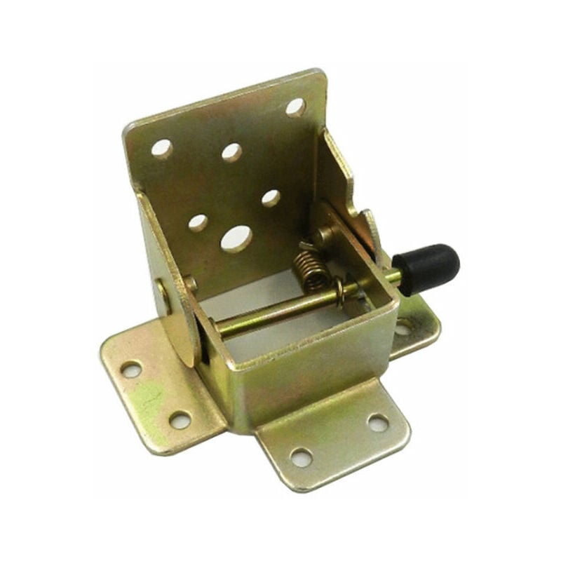 Lot de 4 charnières de Pied de Table Pliables- Verrouillage Pliable pour Pieds de Table et bancs - Console Pliante pour (doré)