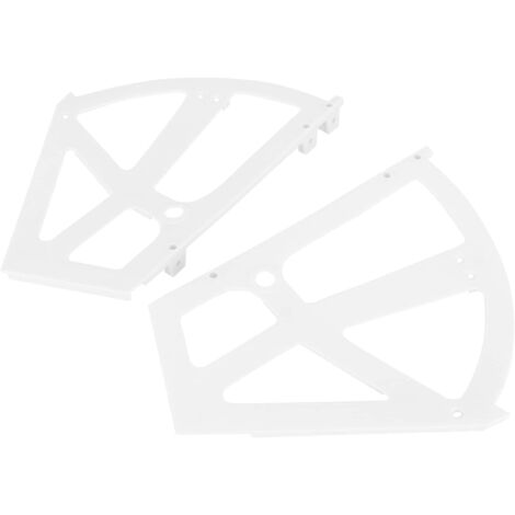 Lot de 4 charnières de rechange pour tiroirs et armoires à chaussures (blanc)