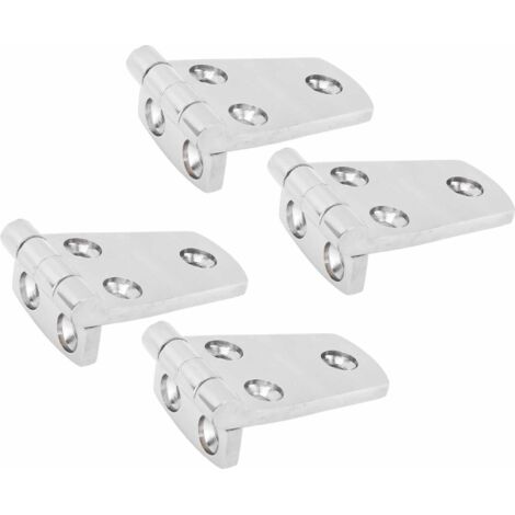 Lot de 4 charnières de trappe de bateau en acier inoxydable 316, résistantes et robustes, pour yacht (76 m