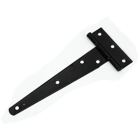 Lot de 4 Charnières en T, Noires Charnière Porte de Grange, Charnières de Portes, Charniere Plate Inox pour Portails, Abris de Jardin, Placard - 100mm csparkv-eu
