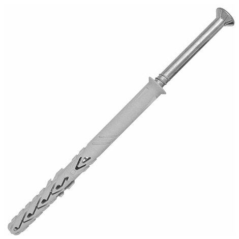 Lot De 4 Chevilles Et Vis À Expansion Nylon Spit, Diam.10 X L.120 Mm