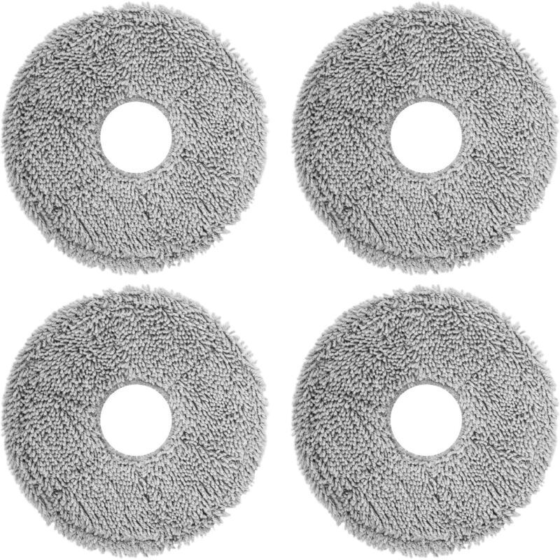 Lot de 4 Chiffons de rechange pour iRobot Roomba Plus 405 Combo Robot/505 Combo Robot, pour Dreame X40 Ultra Complete/L10s Pro Ultra Heat/X40
