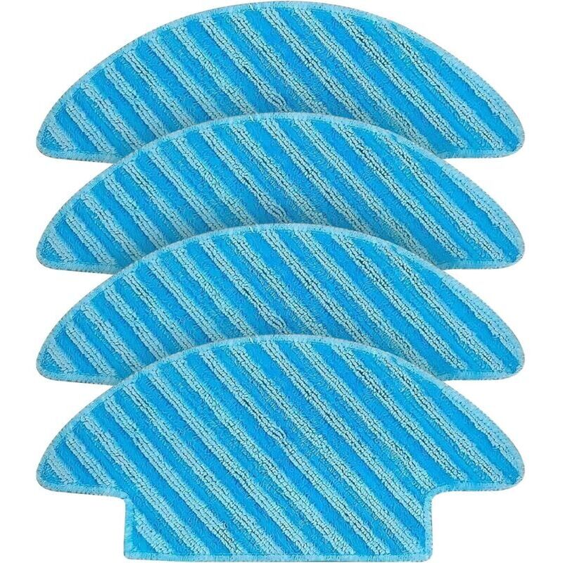 Lot de 4 Chiffons de Rechange pour Lefant M210, M210B, M210P, M213, M213S, pour OKP K3 aspirateur Robot, Accessoires de Rechange lavables et