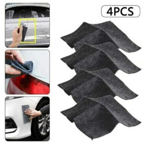 Lot de 4 chiffons de réparation automobile nano, chiffons nano scintillants