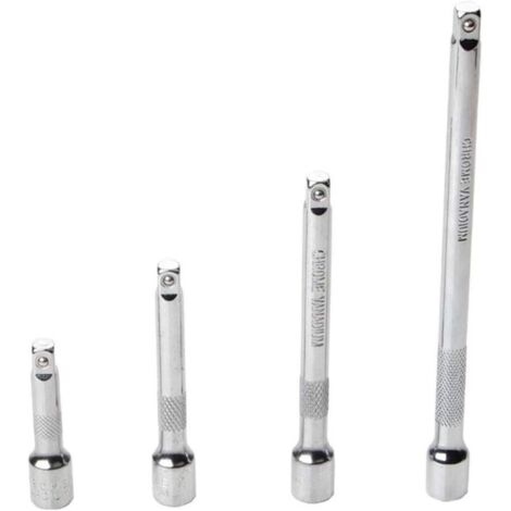 Lot de 4 clés dynamométriques pour vélo - Durable - 1/4 - 6. 3 mm - Longue clé à cliquet à dégagement rapide - Extension de douille