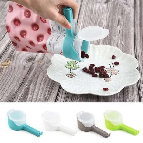 lot De 4 Clips De Fermeture, Clips De Cuisine, Distributeurs De Snacks, Clips Pour Bacs  Lgumes, Clips Pour Sacs