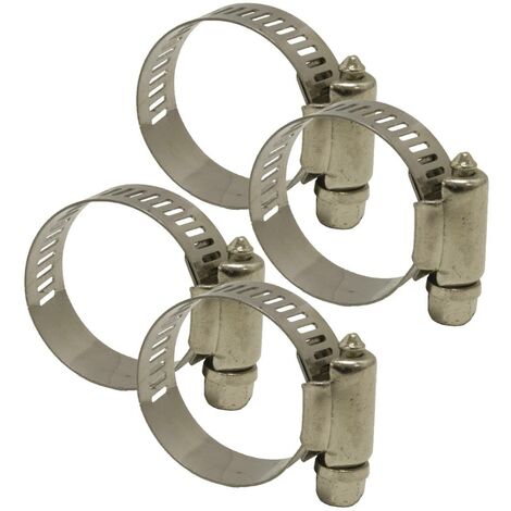 LOT DE 4 COLLIERS DE SERRAGE INOX RENSON