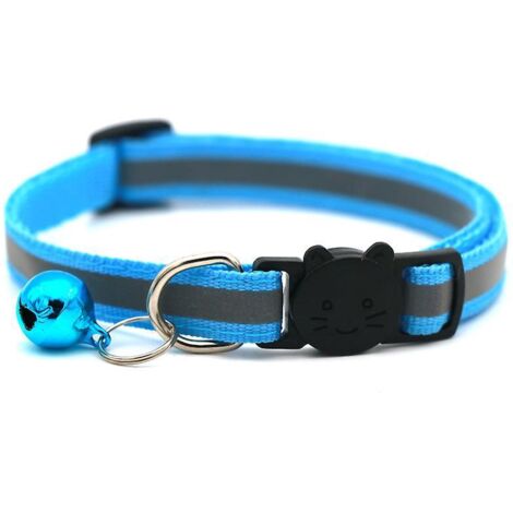 lot De 4  Colliers Rflchissants Rglables Anti-tranglement Pour Chat  Avec Cloche Anti-perte Et Boucle De Scurit  Fournitures Pour Animaux De Compa