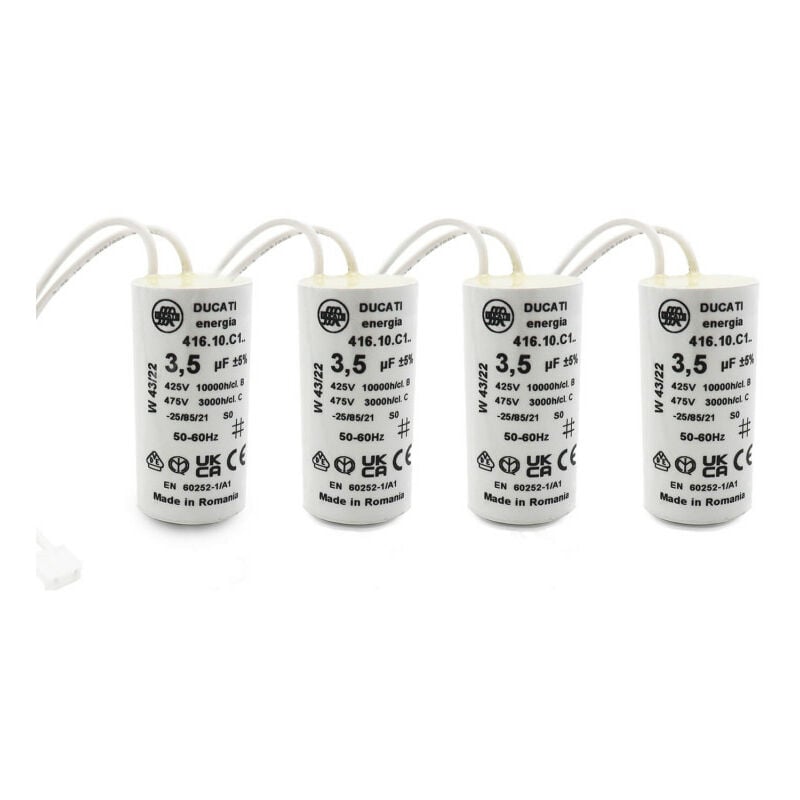 4 Condensateurs, 3,5 uF, Connecteurs, Moteur de Volet roulant Bubendorff
