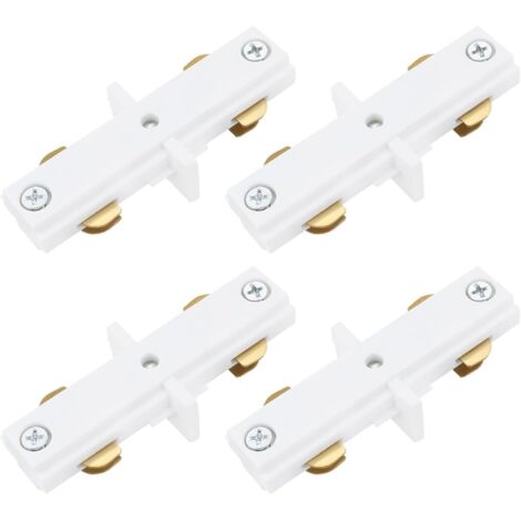 Lot de 4 connecteurs à circuit unique à 3 fils 120 V série H compatibles avec les systèmes d'éclairage WAC