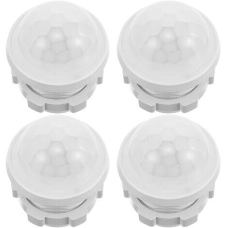 Lot De 4 Coques De Protection pour Capteur De Mouvement Infrarouge Botier Compact en Plastique Résistant Haute Température pour Détecteur De Mouvement Et Gestion énergie