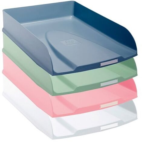 Lot de 4 corbeilles à courrier Exacompta Combo-Styli couleurs assorties