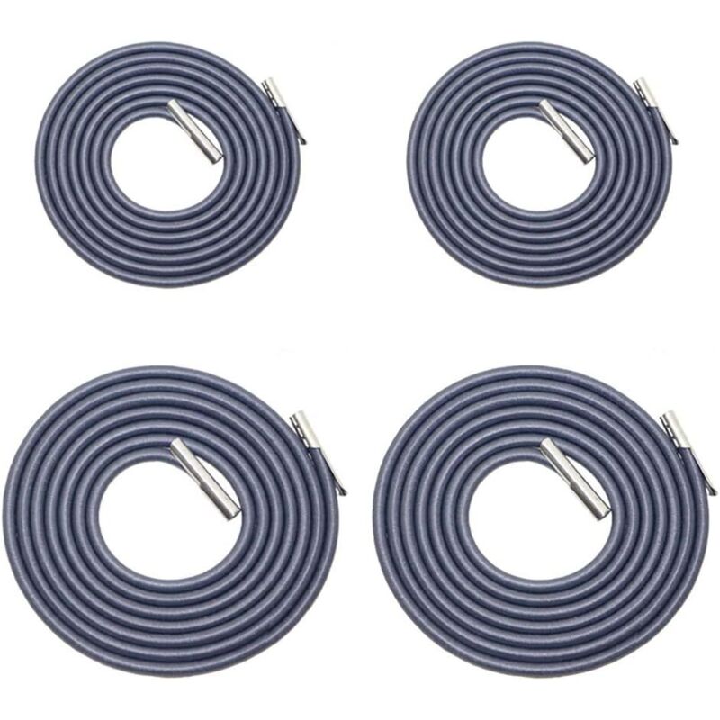 DPZO Lot de 4 cordes de rechange universelles pour chaise longue de jardin, chaise longue, chaise élastique et chaise anti-gravité gris