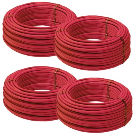 Lot de 4 couronnes de 240 mètres de Tube PER BAO nu Ø16 Rouge - Barbi Blansol