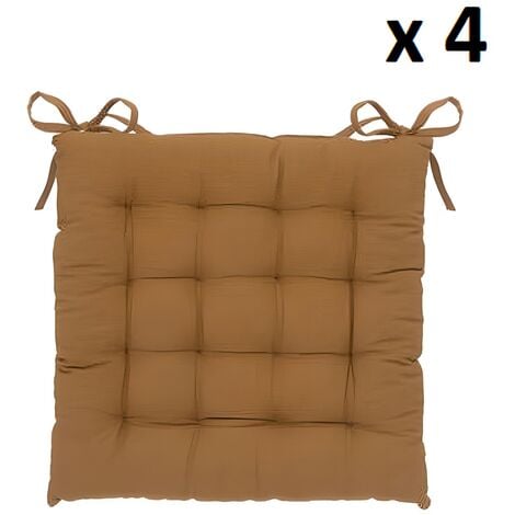 Beautissu Set de 4 Coussin de Chaise d'Intérieur 45x40 cm Loft SK