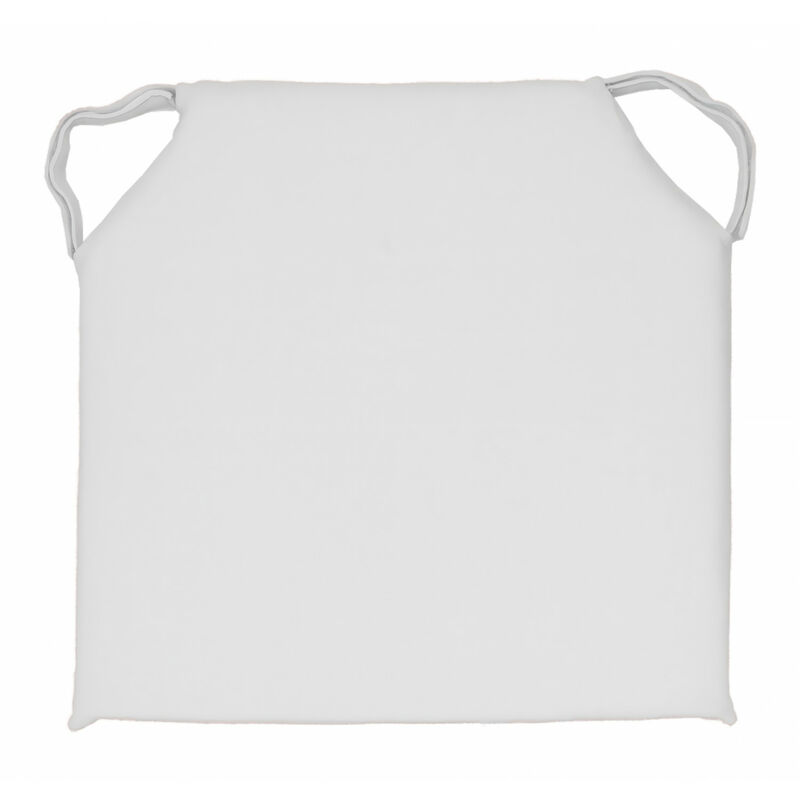 Dessus de chaise en coton lavé 40x40x4 cm spirit blanc, par Soleil d'Ocre Dessus de chaise en coton lavé 40x40x4 cm spirit blanc, par Soleil d'Ocre