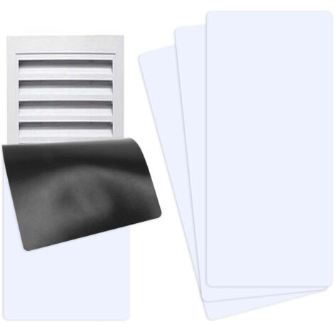 Lot de 4 couvercles d'aération magnétiques haute résistance de 39,5 x 20,5 cm pour registres en acier au sol, au mur et au plafond,