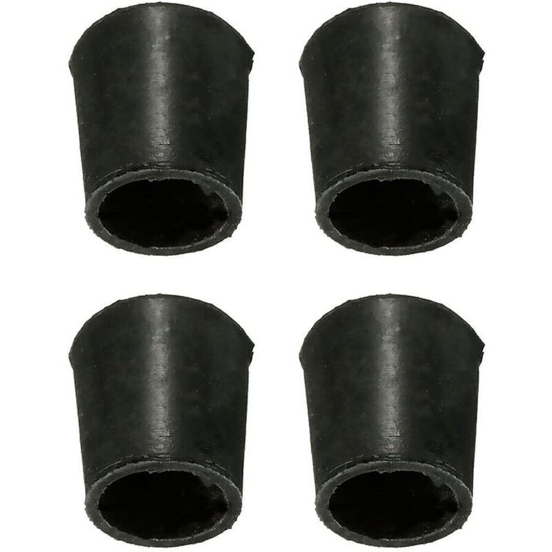 Lot de 4 couvre-pieds antidérapants en caoutchouc durable pour meubles et tables - Diamètre intérieur 16 mm