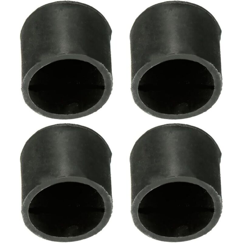 Lot de 4 couvre-pieds antidérapants en caoutchouc durable pour meubles et tables - Diamètre intérieur 25 mm