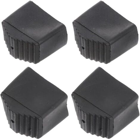 Lot De 4 Couvre-Pieds Antidérapants en Caoutchouc pour Escabeaux Protection des Sols Absorption des Chocs Installation Facile Accessoires Sécurité Échelle 1.69X1.65X0.91 Pouces