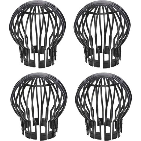 Lot de 4 crapaudines pour gouttière d’environ 13,2 x 14,5 cm (diamètre x hauteur)-