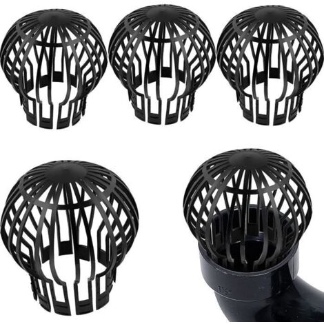 Lot de 4 Crapaudines pour Gouttière Protections de Gouttière 14.5  11cm - Marque - Noir