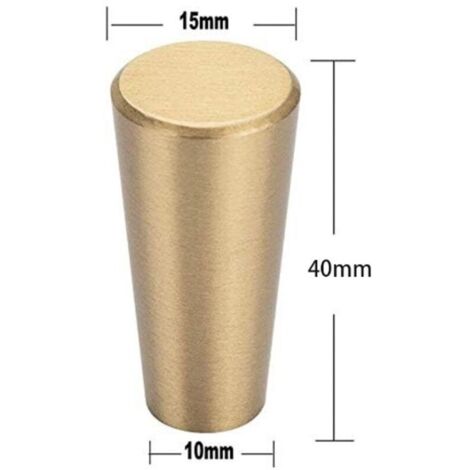 Lot de 4, Crochets Mural en Laiton Brossé, 40 mm x 15 mm, Crochets Porte-serviettes Manteau Dorés pour Salle de Bain, Porte-patères, Cintres Serv
