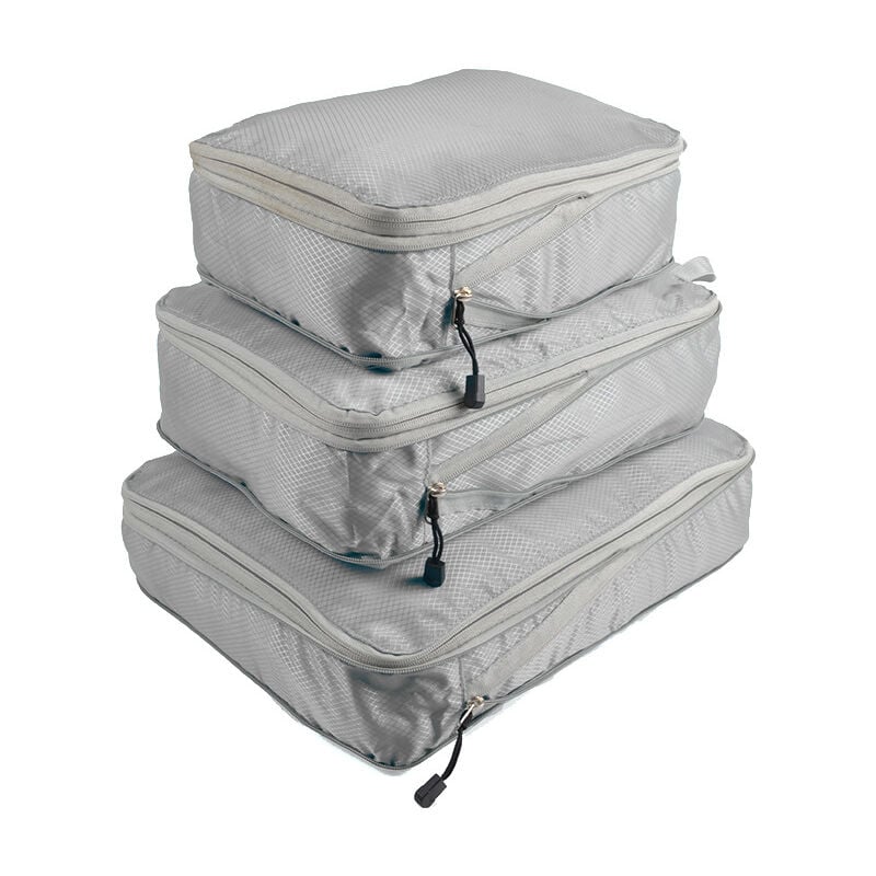 Lot de 4 cubes de compression, organisateur de voyage pliable