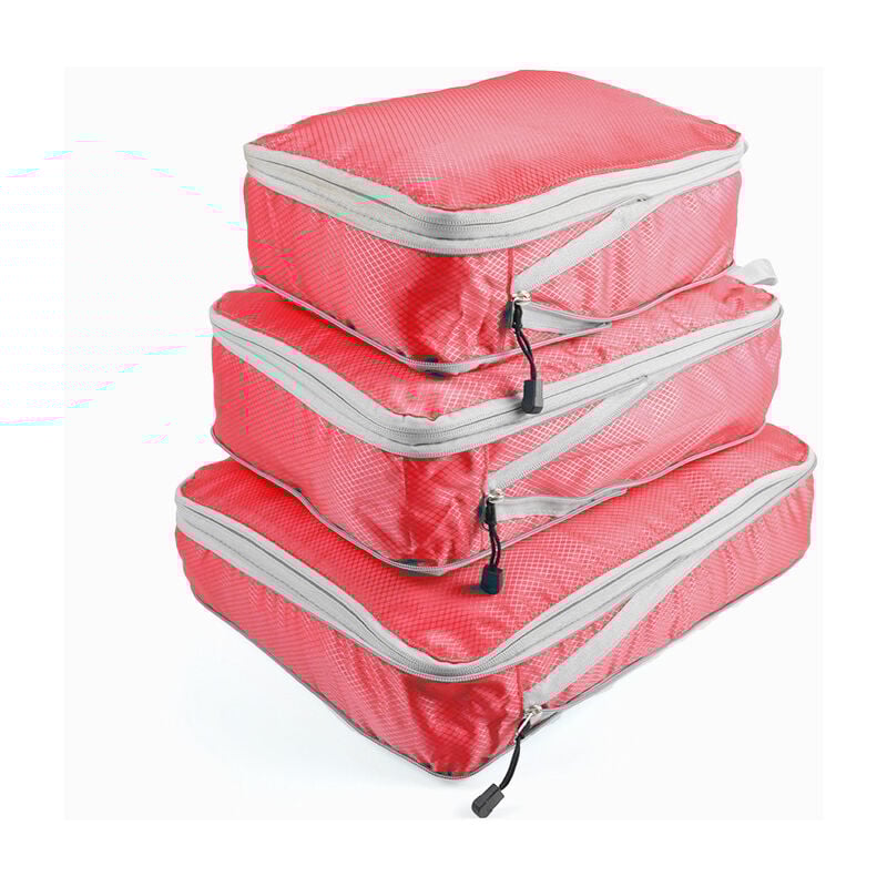 Lot de 4 cubes de compression, organisateur de voyage pliable