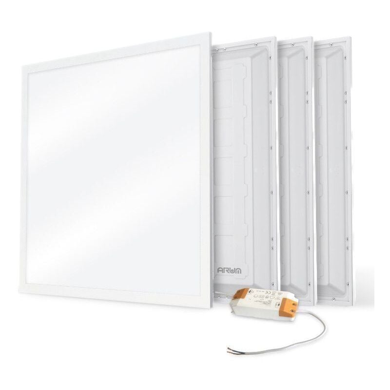 Lot de 4 Dalles led plafond 36W Eq 400W 600x600 Garantie 3 ans Température de Couleur: Blanc neutre 4000K