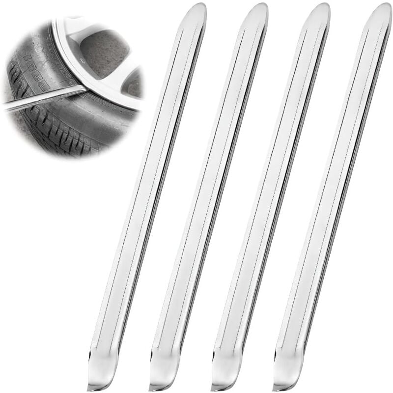 Lntyq - Lot de 4 démonte-pneus, démonte-pneus de 25 cm, démonte-pneus en métal, démonte-pneus de voiture et de moto, démonte-pneus de voiture,