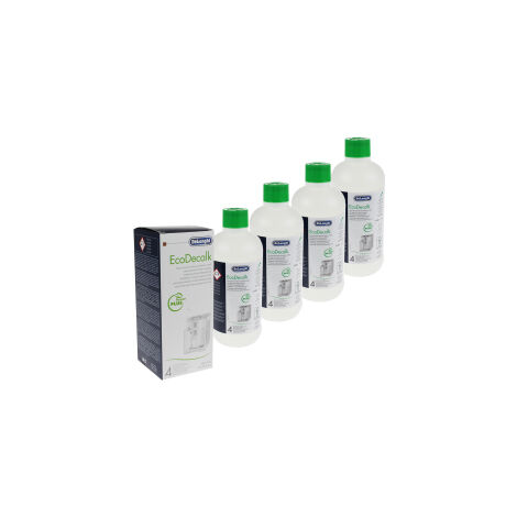 Lot de 4 detartrants 500ml ECODECALK - Macchinette da caffe, Caffettiera, Caffettiere a filtro, Macchinette espresso - DELONGHI - 43655410609465805603