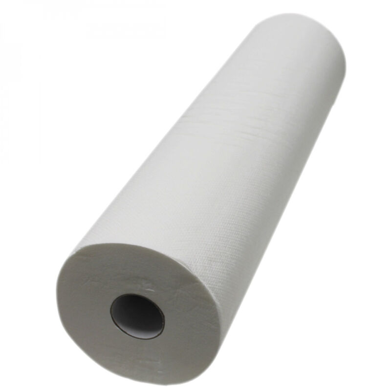 Drap d'examen blanc 50cm x 46m - 34g/m2 double épaisseur aspect gaufré 100% pure ouate - Vivezen Drap d'examen blanc 50cm x 46m - 34g/m2 double épaisseur aspect gaufré 100% pure ouate - Vivezen
