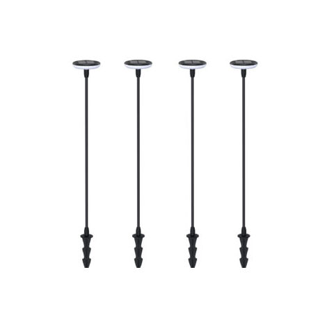 (Lot de 4) Eclairages LED 35 lm Solaire à planter Idéal illumination de composition florale