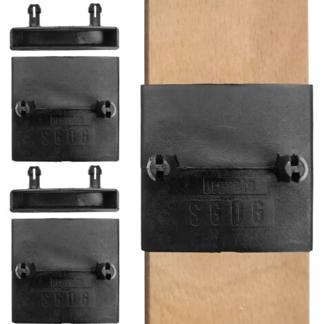 Lot de 4 Embouts centraux pour Lattes 53mm, Non traversant, pour bz, lit SCM Créations