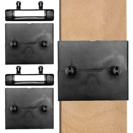 Lot de 4 Embouts centraux pour Lattes 60mm, traversant, pour bz, lit SCM Créations