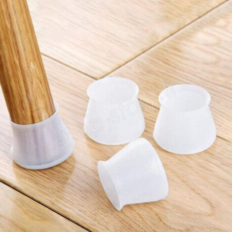 Embouts protecteurs en silicone pour pieds de chaises – Lot de 4 – Adaptés pour pieds ronds et carrés – Antidérapants et résistants à l'usure – Shop-Story