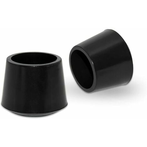 GleitGut 4 x Embout pour Tube 30 mm Protection Pied de Chaise Embout Rond  Noir