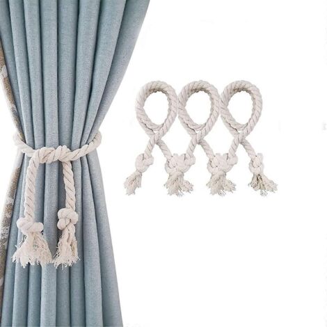 Lot de 4 embrasses pour rideaux, boucle pour cordon de rideau