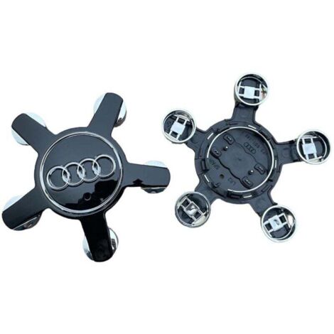 Lot de 4 enjoliveurs centraux pour Audi A3 A4L A5 A6L A7 A8L Q3 Q5 Q7, accessoires auto, 135 mm, noirs