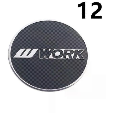 Lot de 4 enjoliveurs de roue de voiture WORK VS de 45 mm, emblème de course RAYS VOLK XXR, autocollant