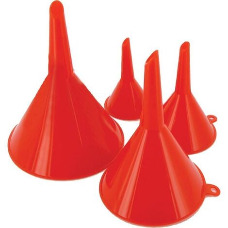 TURBOCAR Lot de 4 entonnoirs en plastiques