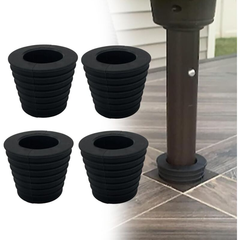 Beijiyi - Lot de 4 entretoises coniques pour trou de table, parasol extérieur, base anti-roche, convient aux poteaux de 3,8 cm de diamètre