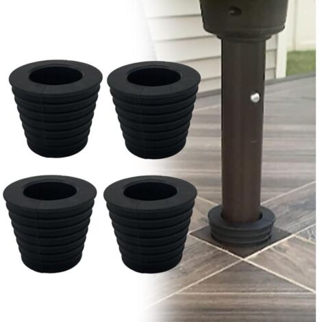 Lot de 4 entretoises coniques pour trou de table, parasol extérieur, base anti-roche, convient aux poteaux de 3,8 cm de diamètre