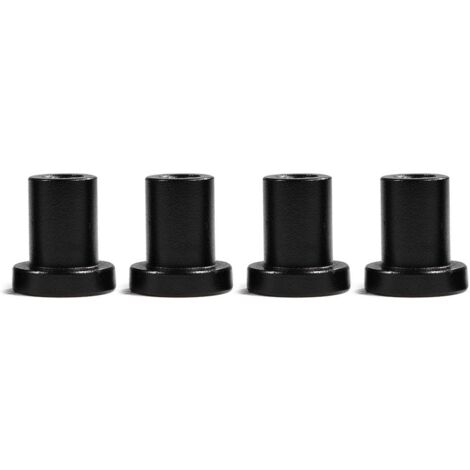 Lot de 4 entretoises pour porte de grange coulissante – Pièces de rechange pour rails de quincaillerie pour porte de grange coulissante, entretoises murales pour rails de quincaillerie pour porte coul