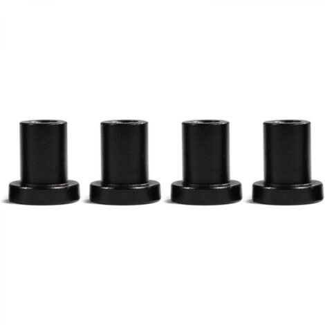 Lot de 4 entretoises pour porte de grange coulissante – Pièces de rechange pour rails de quincaillerie pour porte de grange coulissante, entretoises murales pour rails de quincaillerie pour porte coul